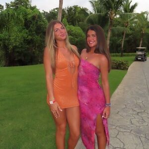 Montce dress coverup size small orange